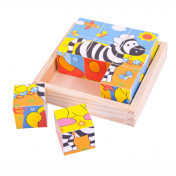 Safari, Wooden Cube Puzzle