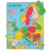 Wooden lift out puzzle of Europe