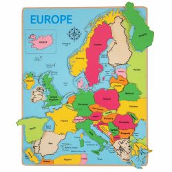 Wooden lift out puzzle of Europe