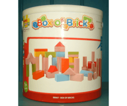 Tub of Shaped Building Blocks