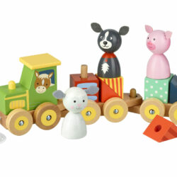 Farm Animal Puzzle Train